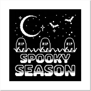 Spooky Season Pixel Art Posters and Art